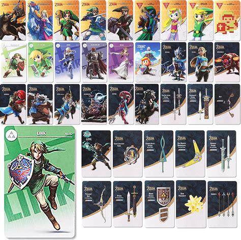 Pack of 38 NFC Mini Cards, for The Legend of Zelda, Zelda 